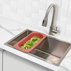 조이 익스펜더블 싱크 콜랜더 대부분의 표준 싱크에 적합 17인치로 확장 테라