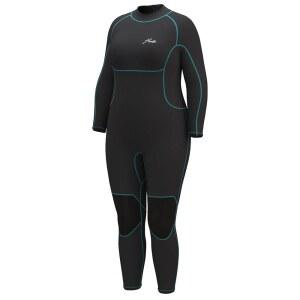 헤보 플러스 사이즈 잠수복 남성 여성 3/2mm 네오프렌 풀 습식 수트 백 지퍼 수영은 찬물에서도 따뜻하게 유지