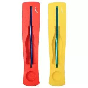 잔스 콜라 모양 실리콘 얼음틀 빨대 아이스트레이 얼음빨대 아이스