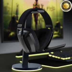 BINNUNE BW06 PS5 PC Mac용 마이크가 있는 2.4GHz 무선 게임용 헤드셋 플레이스테이션 블루투스