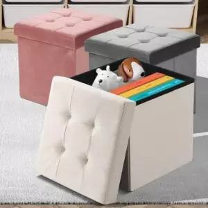 스툴 중형 인테리어 협탁의자 쿠션박스 소형사각 가죽