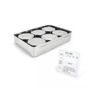 유치원 스텐 보존식 용기세트 원형 6P