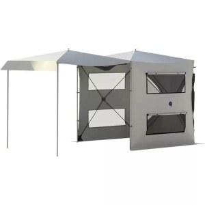 DS H1 차량용 도킹 차박 회색 차크닉 카크닉 캠핑 어닝룸 캐노피 도킹텐트 쉘터 차박텐트