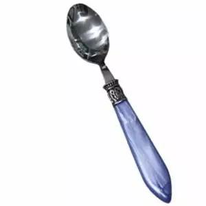 디너용 보라색 스푼 고급 티스푼 수저 1개 식사용 소품