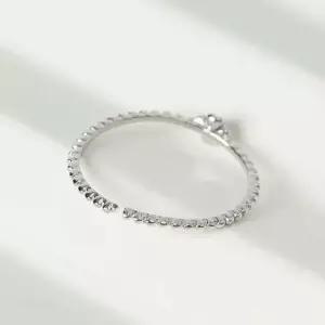 은반지 실버925 백금도금 플라워 오픈반지 오픈링