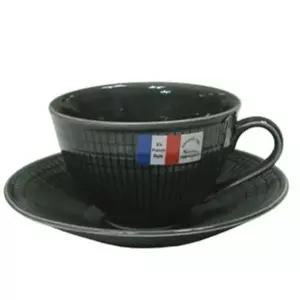 도자기 커피 찻잔 차콜 색상 카페 스타일 메레신 세트 홈용 커피컵