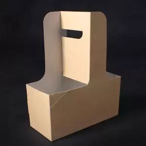 팩투유 커피캐리어 무염 무지 200개 음료 컵 2구 종이 캐리어