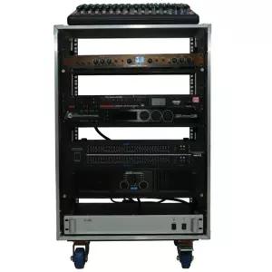 무대 오디오 앰프 케이스 덮개형 랙 음향 장비 선반 보관 공구함 알루미늄 믹서 이동식
