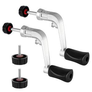 낚시용 낚시 릴 손잡이 2팩, 회전 전원 교체 부품, 중간 크기 유형 1000-4000