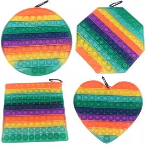 4종류 대형 레인보우 푸쉬팝 팝잇 개당판매