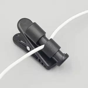 이어폰 마이크선 헤드폰 줄 고정용 집게 홀더