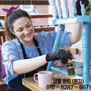 두배 칩 페인트 브러시 세트 벽과 울타리 염색을 위한 목재 얼룩 나무 손잡이