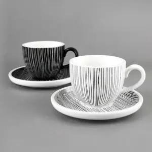 블랑노아 도자기 커피잔 부부잔4p