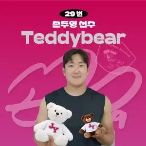 [네오플레인][LG트윈스] 손주영 프로야구 선수 테디베어 인형 크보 팬 굿즈 판매 선물템