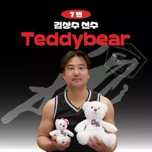 [KBO][KT위즈] 김상수 프로야구 선수 테디베어 인형 크보 팬 굿즈 판매 선물템