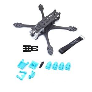 마크5 HD 225mm 탄소 섬유 FPV 프레임 키트 5인치 아날로그 디지털 RC 쿼드콥터 레이싱 드론 BN220 GPS DIY 부품 액세서리용 LSFWJP 수리 (색상: 블루)