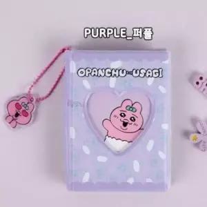 [문구] 미니포켓사진앨범 포켓북 사진정리 앨범 퍼플 색상 사진첩