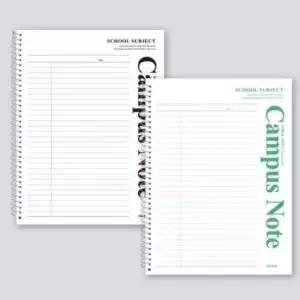 [문구] 스프링 노트 유선 링 화이트 5개 학습 다이어리 필기용