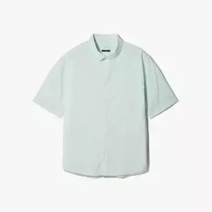 [롯데백화점]에스티코 플렉시온 서커 반팔 민트 셔츠(이지핏)DDSXB07