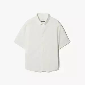 [롯데백화점]에스티코 플렉시온 서커 반팔 화이트 셔츠(이지핏)DDSXB06