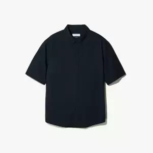 [롯데백화점]에스티코 플렉시온 서커 반팔 네이비 셔츠(이지핏)DDSXB06