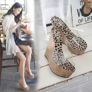 토오픈 가보시 봄여름 샌들 투명일자 하이힐 패션 통굽 여성 웨지힐