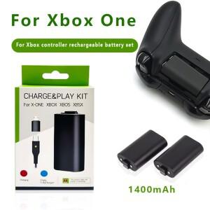Xbox 컨트롤러 배터리 1400mah Microsoft 시리즈 X S One 무선 게임 패드 세트용 충전식