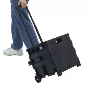 [RIZPICK]장바구니 접이식 핸드카트 마트용 사각 이동식 수레