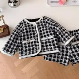 유아동외출복 블랙진주트위드 205104 아동반바지상하세트(80-130)