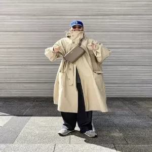 오버핏 남자 2color 롱 트렌치코트 간절기 캐주얼 오버사이즈 재킷 자켓 트렌치