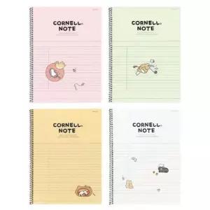 [문구/오피스] 8p원링노트 그리드공책 시나리오 8p 유선모눈 코넬식노트 8개