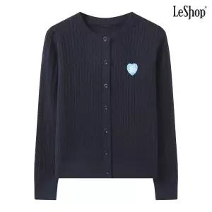 르샵 하트 패치 케이블 니트 가디건 (DQ1CK001A)