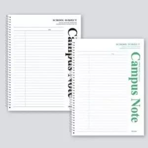 [문구/오피스] 스프링 노트 유선 링 화이트 5개 학습 다이어리 필기용