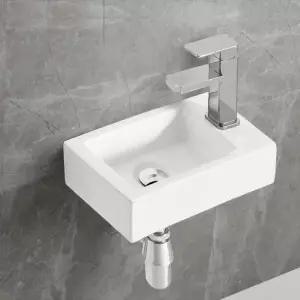 HLBATH DWHR9637 미니세면대 세면기 소형세면대 사각 미니세면기 HDL004