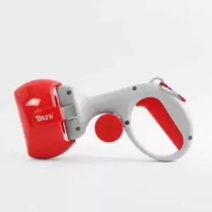 [반려] 애완견 배변 처리 집게 반려동물 똥집게 봉투 레드 색상