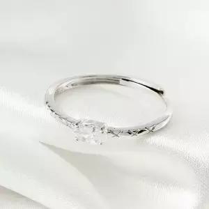 큐빅반지 실버925 백금도금 실버링 오픈반지 오픈링