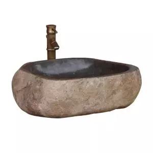 정원 세면대 돌 리조트 미술관 고급 욕실 인테리어