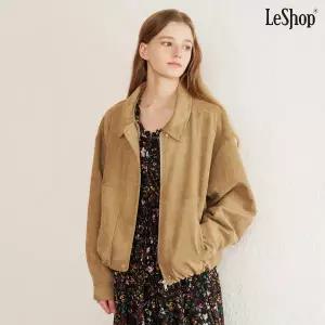 르샵 밑단 밴딩 베이직 스웨이드 봄버 자켓 (DQ1JK002A)