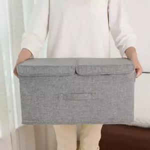 수납박스 접이식 정리함 트윈커버 칸막이 포함