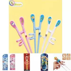 에디슨 뽀로로 젓가락 2단계 왼손용 어린이 아동 유아 키즈 유치원 어린이집 가정용 교정용 연습용 숙달용