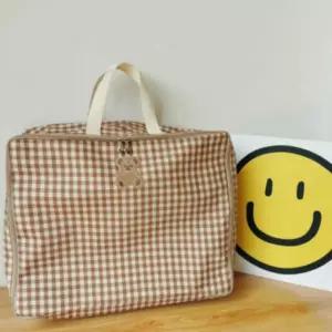 체크 침구 정리 어린이집 이불 파우치 이불정리함 보관함