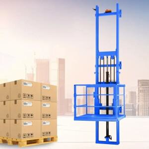 500KG/1000KG 전동 리프트 소형 전기 유압식 화물 엘리베이터 가이드 레일 타입 간편 창고/가정용