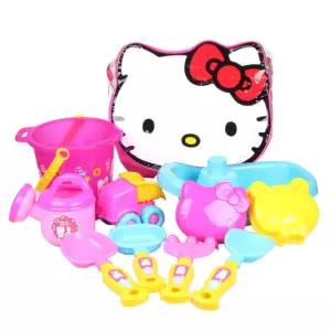 아기 가방 모래놀이 양동이 포크 헬로키티 유아 도구 해수욕장 흙놀이 선물