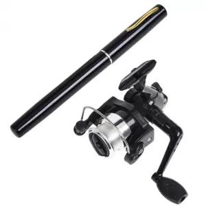 휴대용 미니 릴 낚시대 포켓 민물 바다 다용도 필드용 볼펜형 낚시 장비