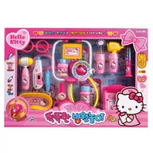 병원놀이 장난감 주사기 헬로키티 아기 아기용병원놀이 방학선물 직업놀이