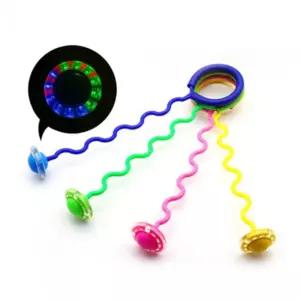 LED 스핀 발 줄넘기 실내용 (1개입) 줄넘기 실내 어린이 발목 LED 스핀 무선