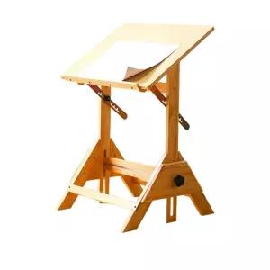 경사 작업대 제도 각도조절 테이블 드래프팅 설계 원목 건축 이젤 스탠드 도면