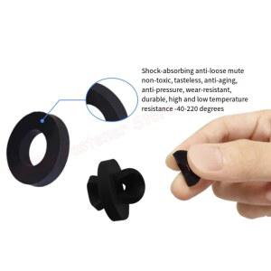 20 100PCS M3 플랫 M5 가스켓 실리콘 4MM 와셔 M6 나사 두꺼운 M8 댐핑 진동 고무 원형 M4 방수 M10