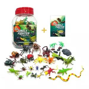 아기 장난감 곤충 도마뱀 피규어 악어 거미 수집 선물 곤충교구 유치원교구