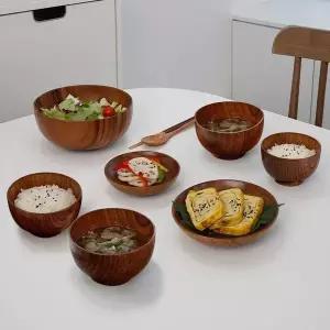 프레쉬 우드 원형 1인세트_내추럴